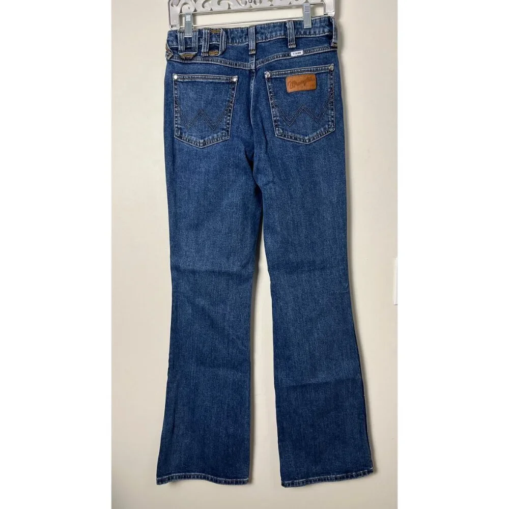 Wrangler + STAUD THE LOOSE JEAN FLARE BOOTCUT WESTERN JEANS 26 - Picture 6 of 10